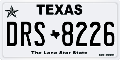 TX license plate DRS8226