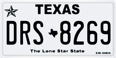 TX license plate DRS8269