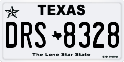 TX license plate DRS8328