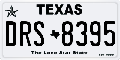 TX license plate DRS8395