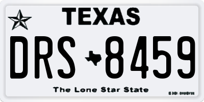 TX license plate DRS8459