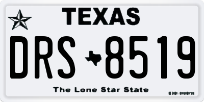 TX license plate DRS8519