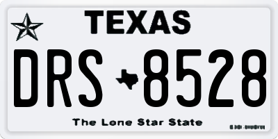 TX license plate DRS8528