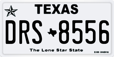 TX license plate DRS8556