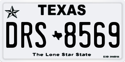 TX license plate DRS8569