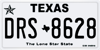 TX license plate DRS8628