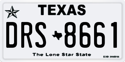 TX license plate DRS8661