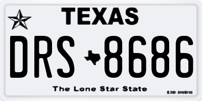 TX license plate DRS8686