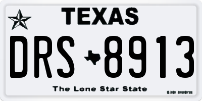 TX license plate DRS8913