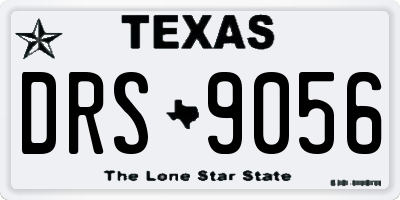 TX license plate DRS9056