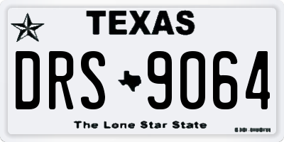 TX license plate DRS9064