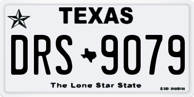 TX license plate DRS9079