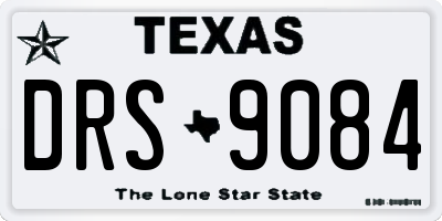 TX license plate DRS9084