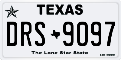 TX license plate DRS9097