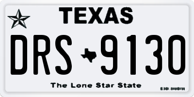 TX license plate DRS9130