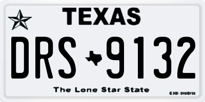 TX license plate DRS9132