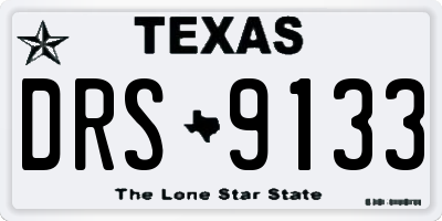 TX license plate DRS9133