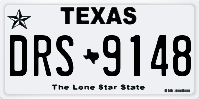 TX license plate DRS9148