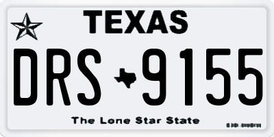 TX license plate DRS9155