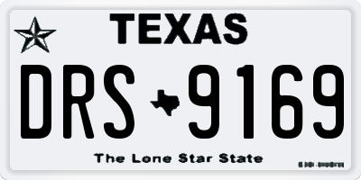 TX license plate DRS9169