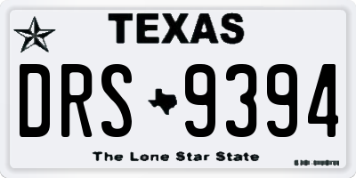 TX license plate DRS9394