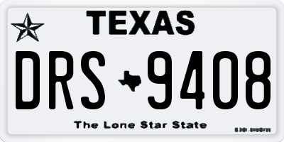 TX license plate DRS9408
