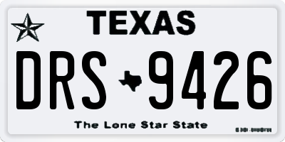 TX license plate DRS9426