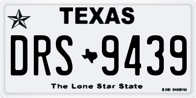 TX license plate DRS9439