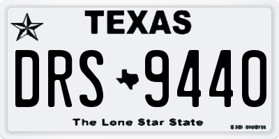 TX license plate DRS9440