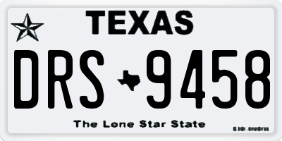 TX license plate DRS9458