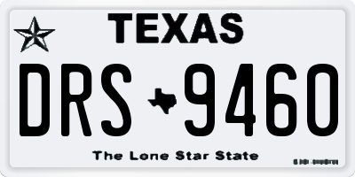 TX license plate DRS9460