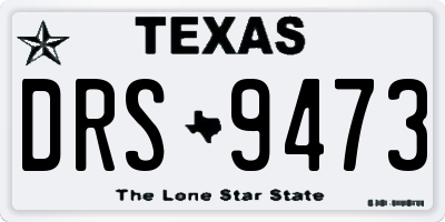 TX license plate DRS9473