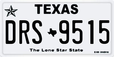 TX license plate DRS9515