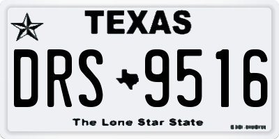 TX license plate DRS9516