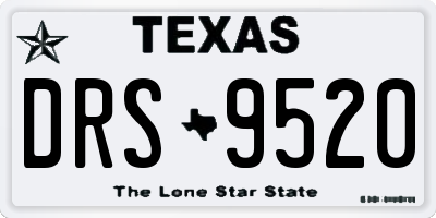 TX license plate DRS9520