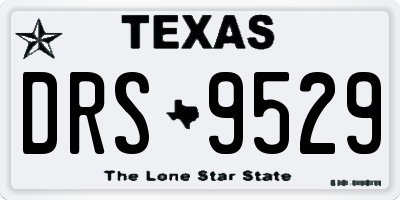 TX license plate DRS9529
