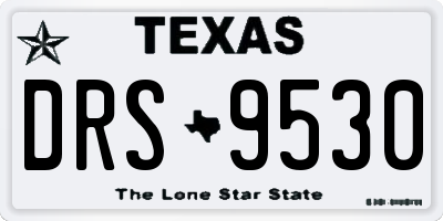 TX license plate DRS9530