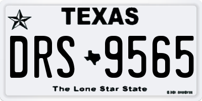 TX license plate DRS9565