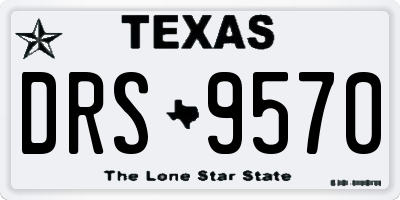 TX license plate DRS9570