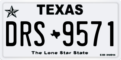 TX license plate DRS9571