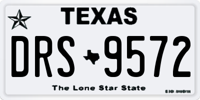 TX license plate DRS9572