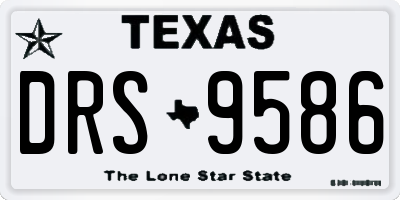 TX license plate DRS9586