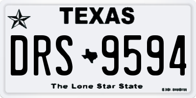 TX license plate DRS9594