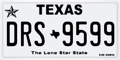 TX license plate DRS9599