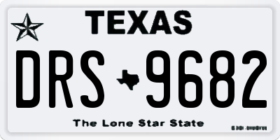 TX license plate DRS9682