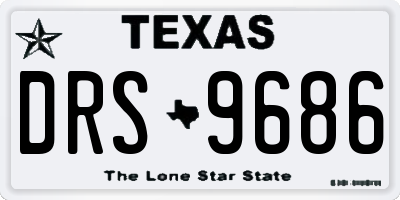 TX license plate DRS9686