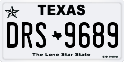 TX license plate DRS9689