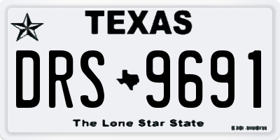 TX license plate DRS9691