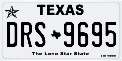 TX license plate DRS9695