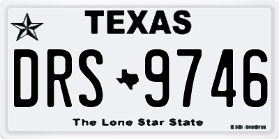 TX license plate DRS9746